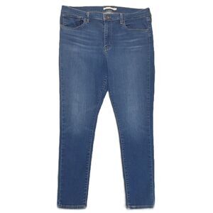 Levi's 720 High Rise Super Skinny Womens 33 Jeans Stretch Blue Denim (34x27)